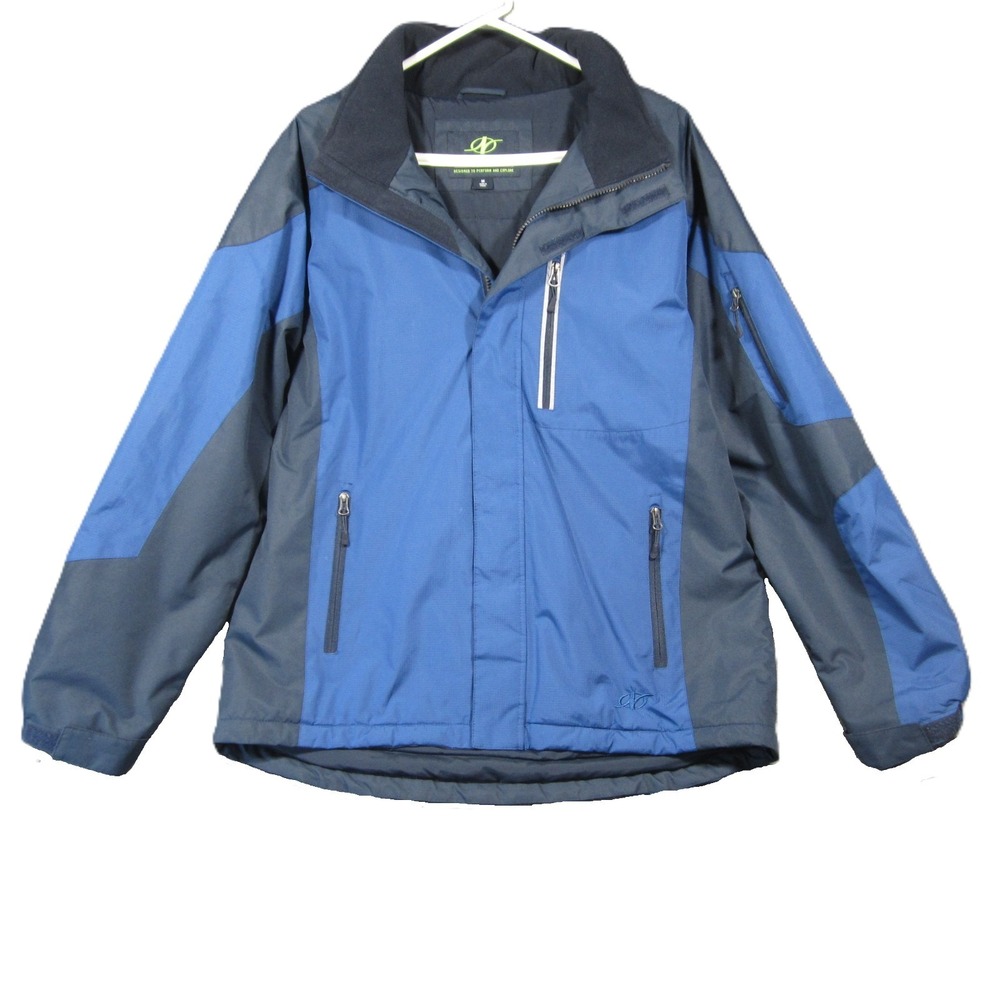 NordicTrack Winter Jacket Mens M Blue Windbreaker‎ Insulated Zip Ski Snow Hiking